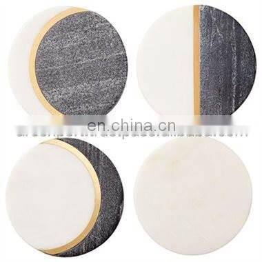 marble & wooden coaster