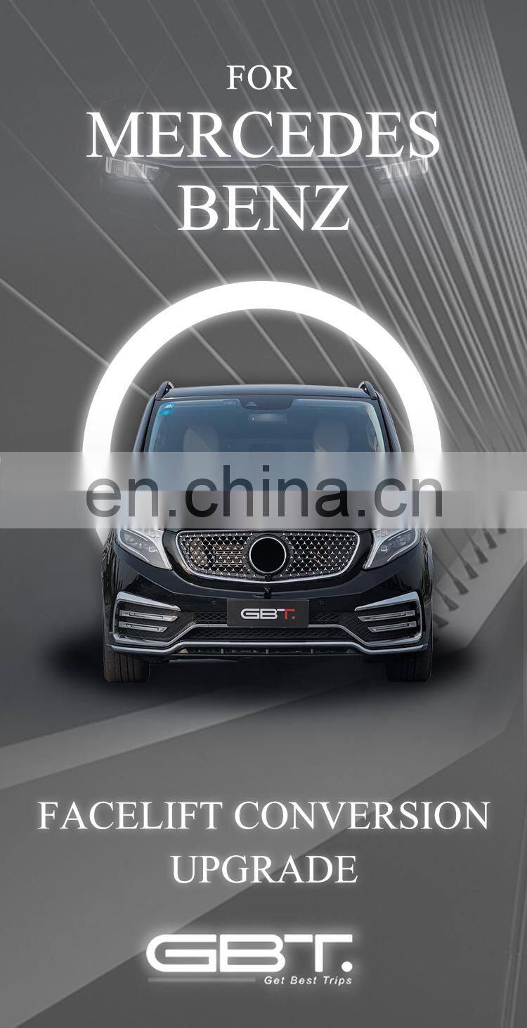GBT drop shipping auto tuning parts v-class vito vip conversion kit facelift for mercedes vito w447 body kit