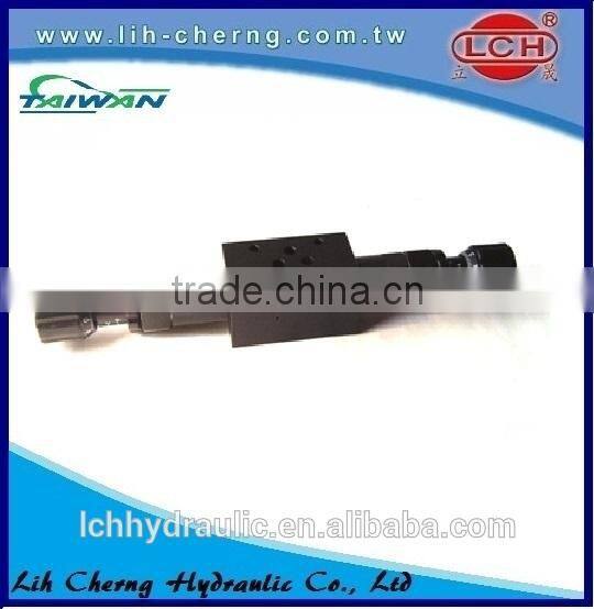 Yuken throttle and check modular valve