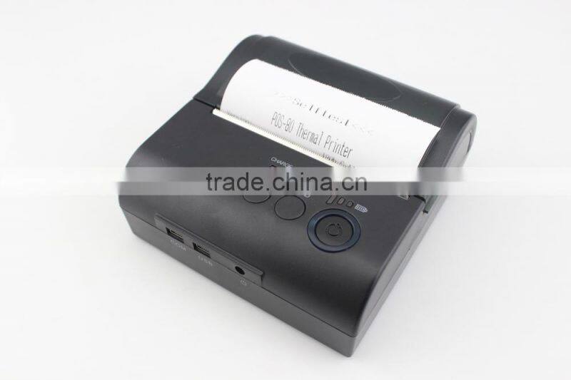 Trade Assurance 80LYDD 80mm paper width andriod mobile pc computer mini bluetooth mini thermal receipt printer