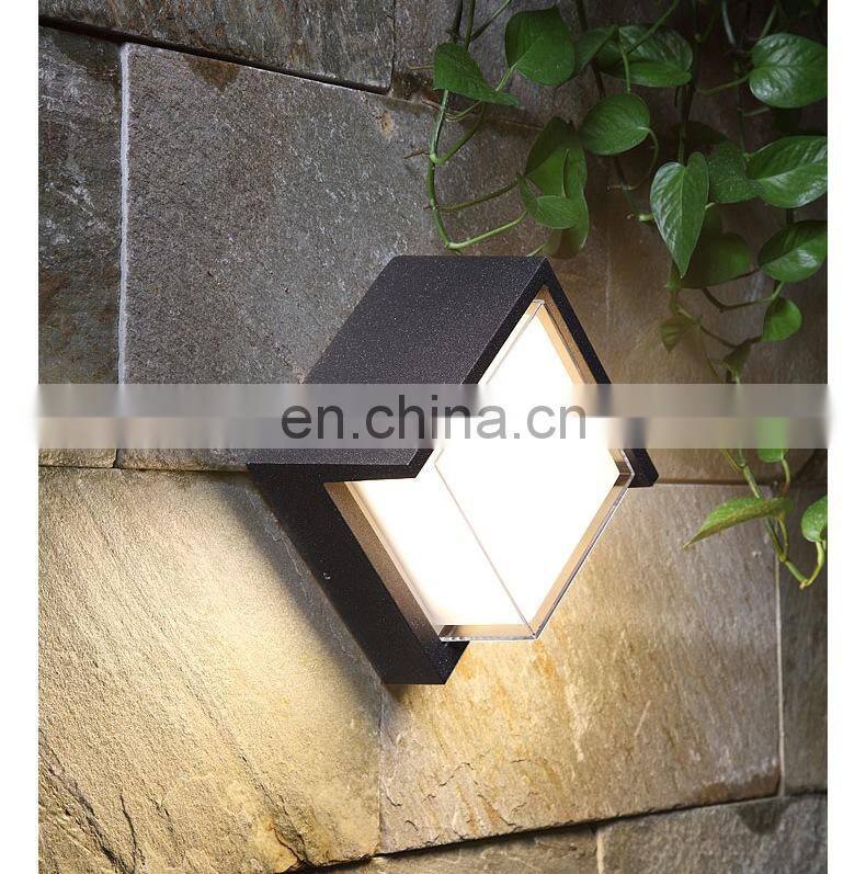 Morden Decoration Square Black Scones Lamp Wall Bracket Light