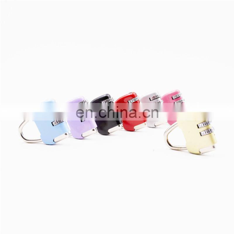 Small size 3 Digital Security luggage password locks Anti-Rust zinc alloy Combination code Lock