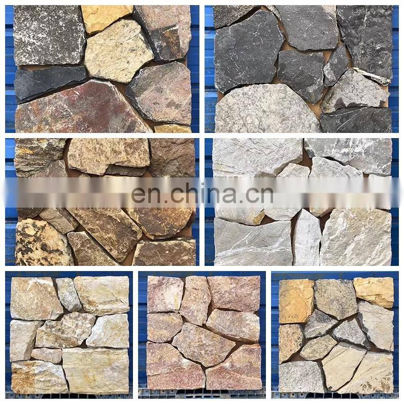 decorative outdoor exterior multicolor natural grey cement cultural stone slate tile wall for interior walls