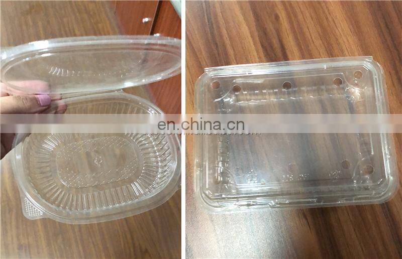 PCL520B Disposable Plastic Clamshell box Tray Thermoforming Machine, salad fruit plate bowl blister vacuum forming equipment