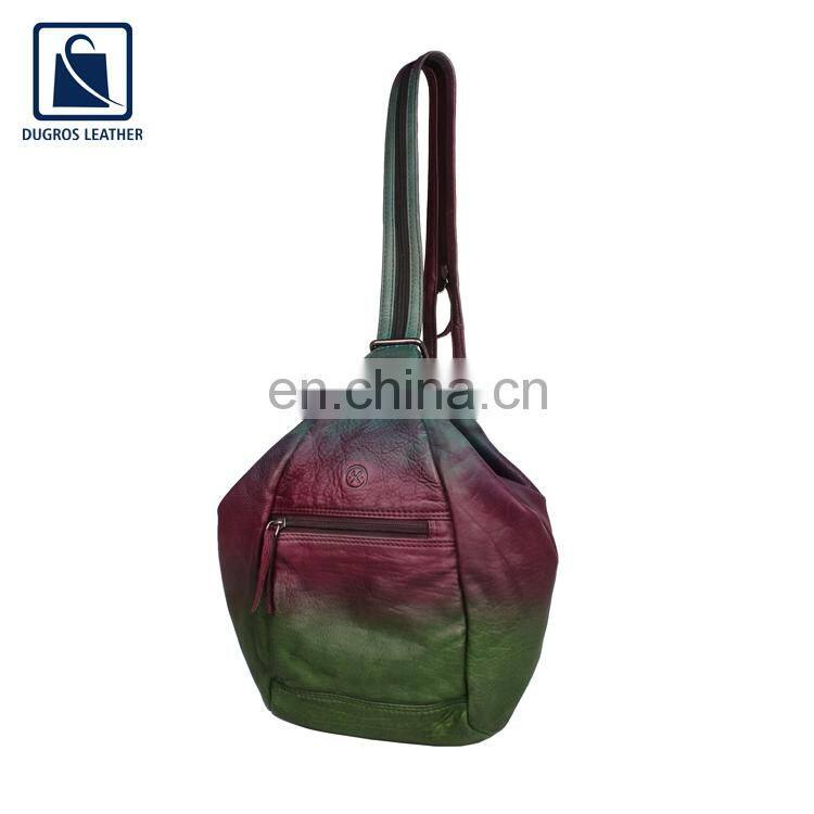 Stylish Look Silver Antique Fitting Vintage Fashion Genuine Leather Unisex Backpack Bag from Trusted Manufacturer