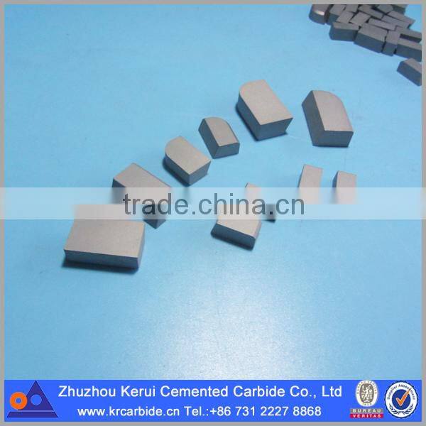 ANSI P20/P30/P40 welding tips tungsten carbide tips for brazed tool bits