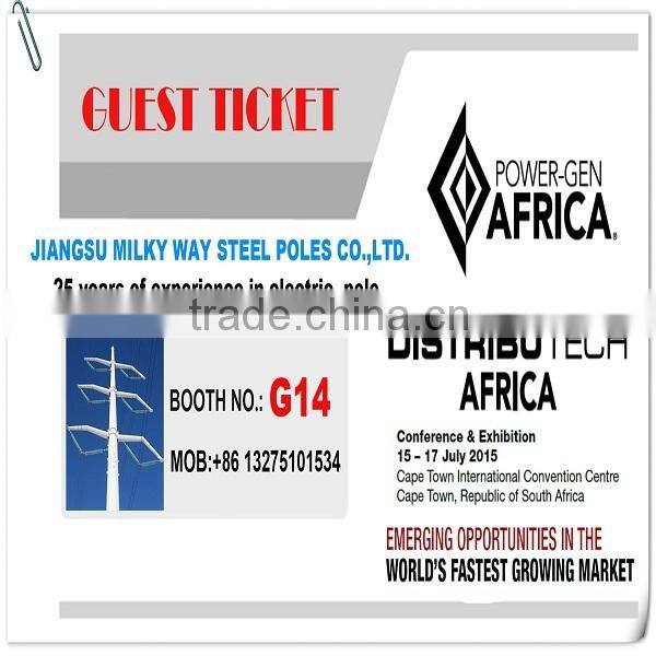 airport lighitng 35m multisided galvanized steel mast pole factory