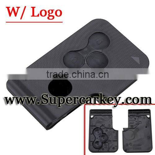 Best quality 3 Button Remote Case With Solf Button for Renault Megane card