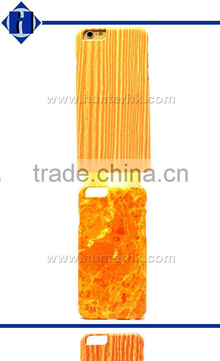 Elegrant Pu Leather Wood PC Cover For Mobile Phone