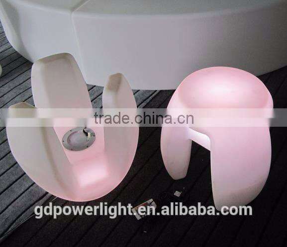 New PE plastic Stool with LED lights and remote control YXF-4340