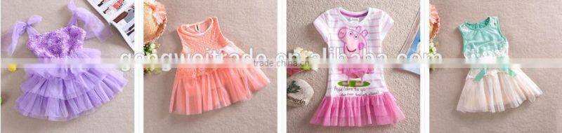 Kids Dress For 3-7 Y Girls New Pattern Children Spring Girl Dress 2015 Fashion Kids Flower Girls Dress