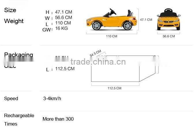 Rastar kids toys made in china radio control ride on toys car