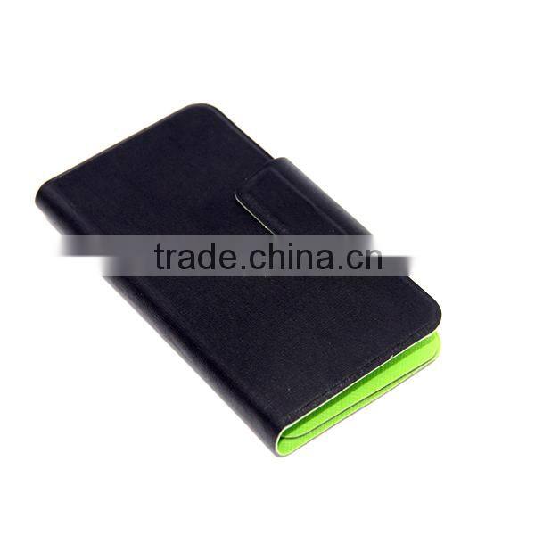 Multifunction 360 Rotating PU Leather cover with magic sticker for various mobile phone with stand and wallet with factory price