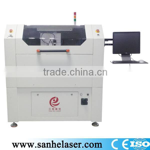 HOT sale and high frequency approved by CE and ISO SMT steel mesh laser cutting machine