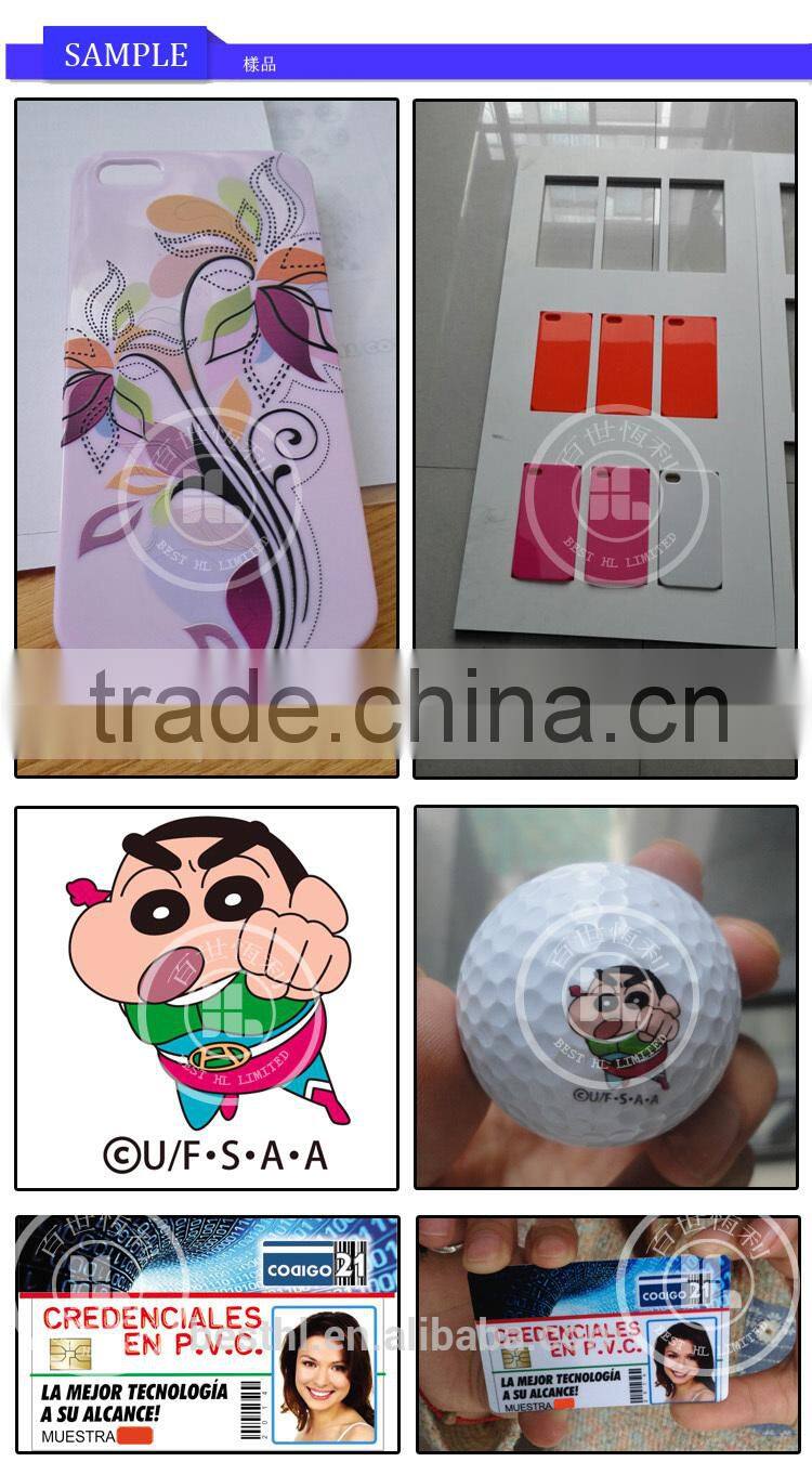 Digital a3 size 6 color mobile cover printer embossing effect from China factory