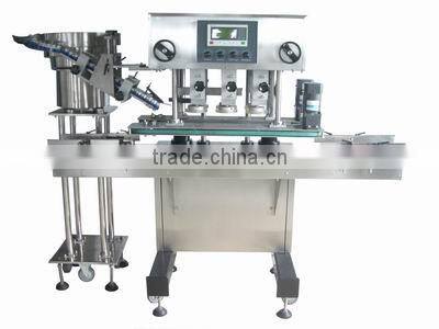 High performance flip top lid screwing machine