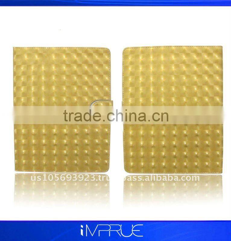 top quality!! magnetic leather protector for ipad 2 with new design