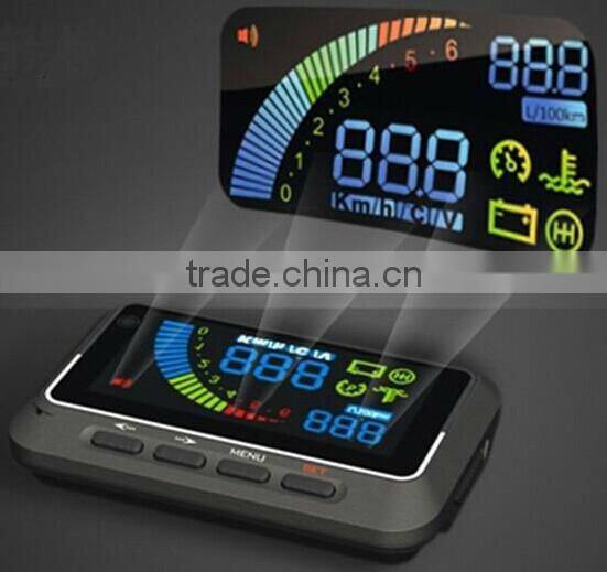 Car HUD Vehicle Head Up Display OBDII Over Speeding Warning