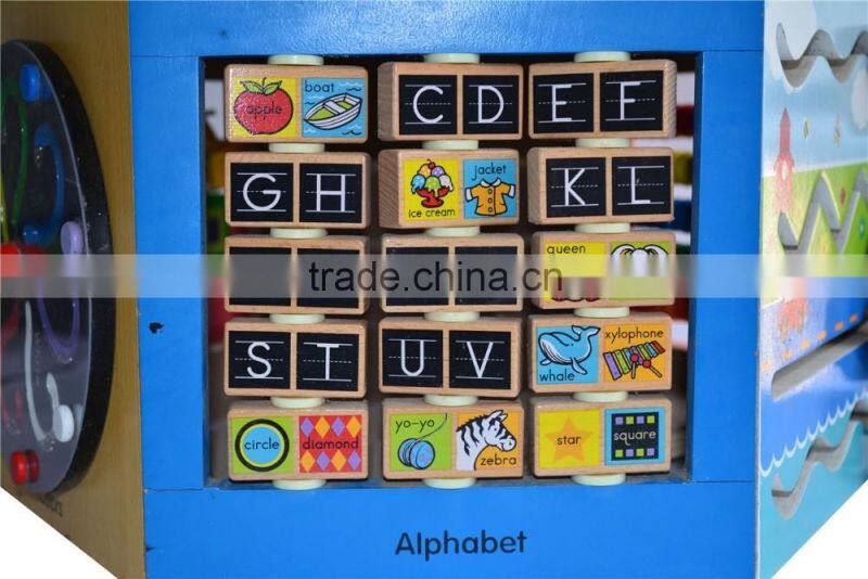 EN71&ASTM Qualified Wooden Beads Educational Baby Toys Funny Games for Kids