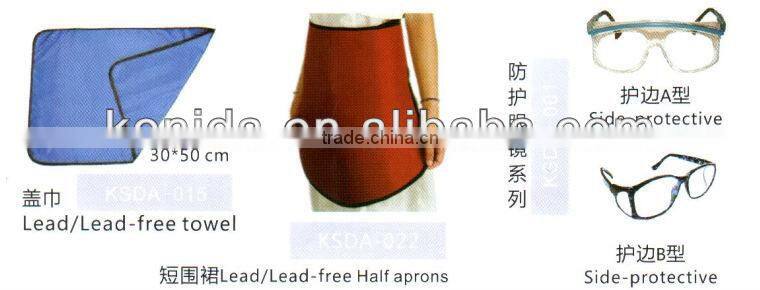 lead rubber apron, instrusive gloves, lead gloves