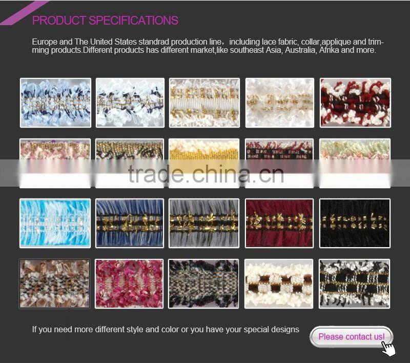 Fashion design rough selvedge ribbon trim with high quality