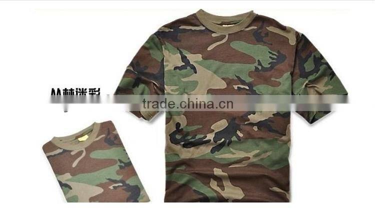 Military desert camouflage T shirt short sleeve