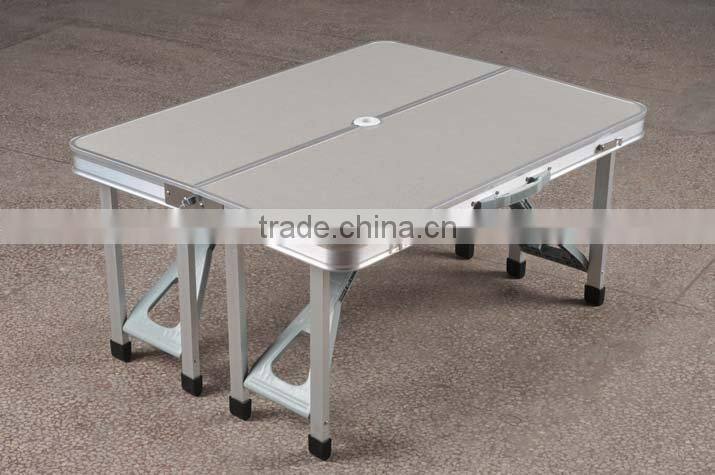 MDF top Folding Aluminum Picnic Table foldable table and chairs