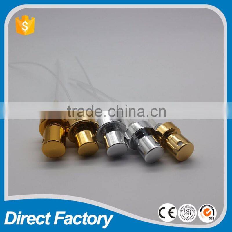 different size golden /silver perfume sprayer , aluminum perfume pump with nozzle