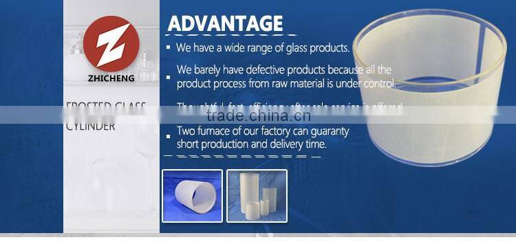 fused high quality cylinder forsted glass tube