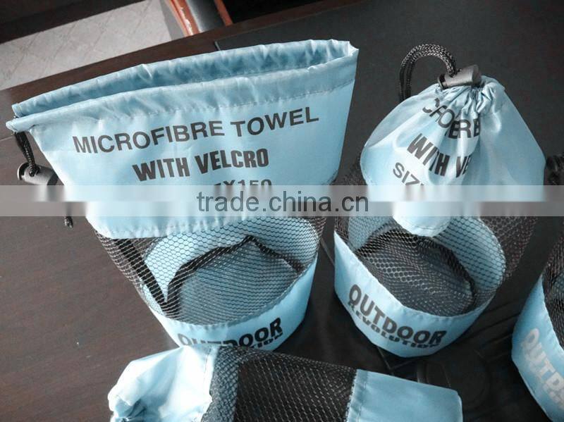 Mesh Material Light Easy Take It Drawstring Towel Bag