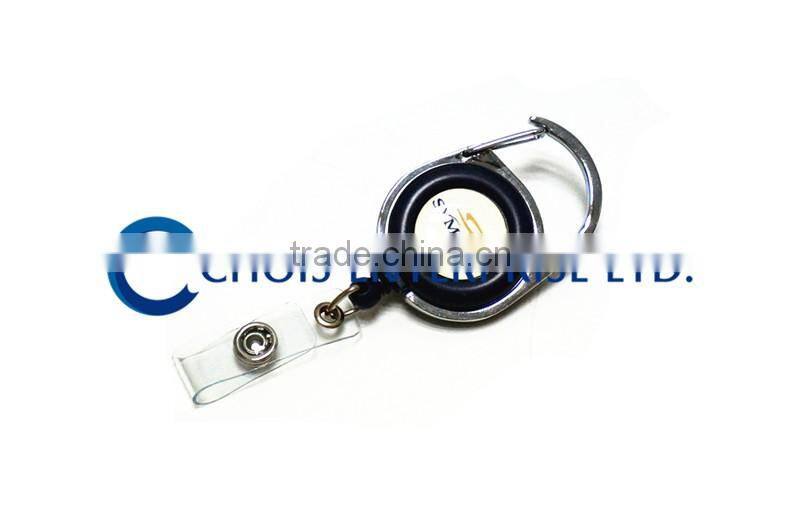 Custom Printing Colored Carabiner Reel, Badge Reel