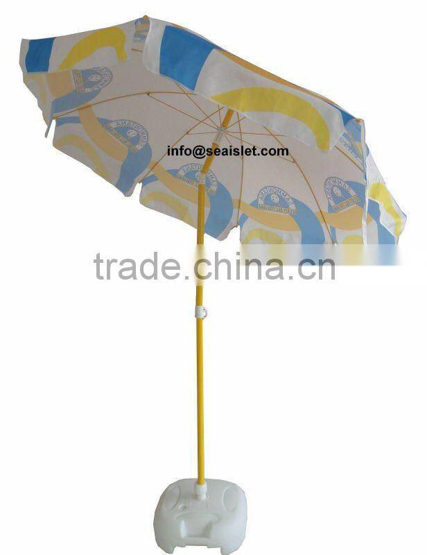 beach umbrella with printing for promotional 2m size