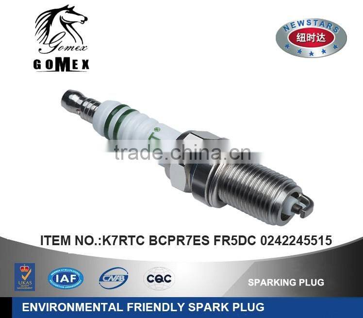 AUTO SPARK PLUG K7RTC BCPR7E BCPR7ES BKR7E FR7DC with Original Factory Quality