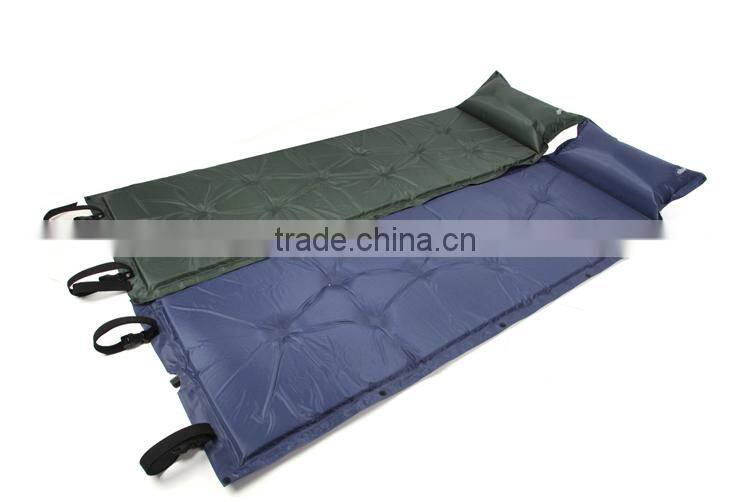 Outdoor single person damp-proof sleeping self inflating camping mattress
