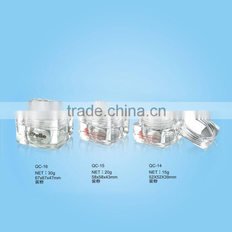 Empty Square Acrylic Box Cosmetic Cream Container Acryl Series 40g 60g