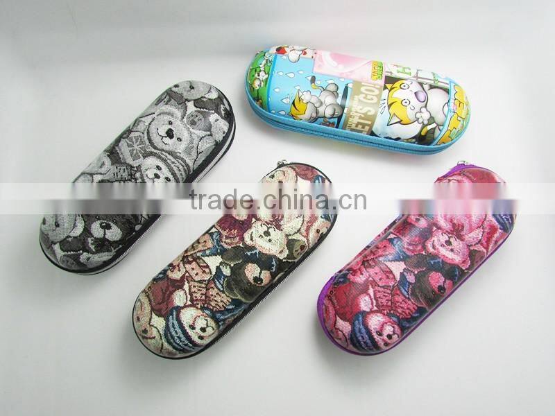 high density animal print EVA glasses case for kids