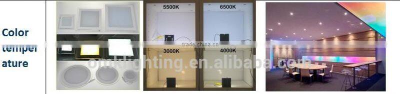 6W Square led glass panel light OEM Zhongshan