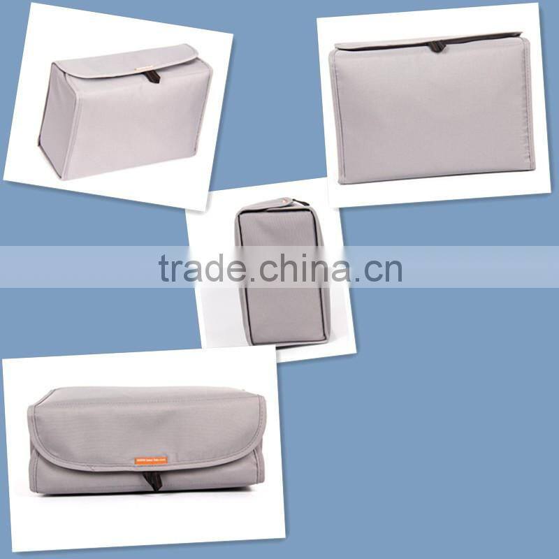 Grey Camera bag insert padded camera case for dslr camera