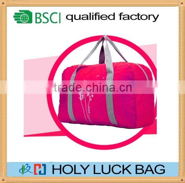 Easy carry cheap foldable travel tote luggage duffle bag