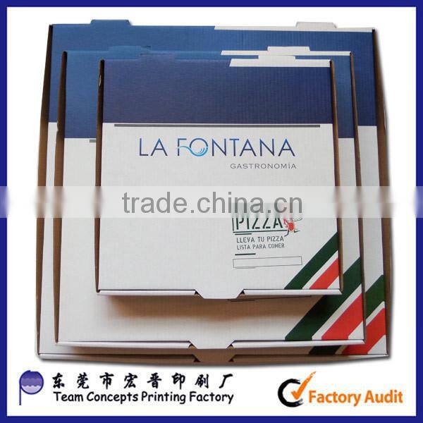 OEM die cut pizza box made in Dong Guan