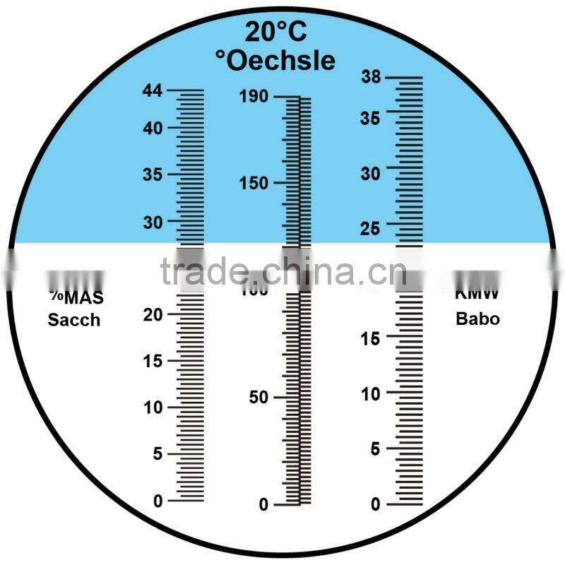 sugar related liquids Oe Oechsle KMW Wine Brix Refractometer