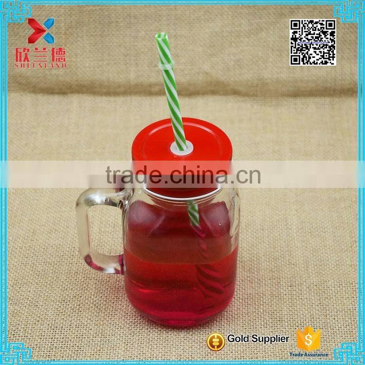 600ml clear glass mason jars glass containers for food storage with handle