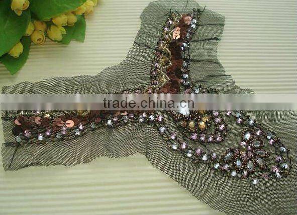 beaded lace collar neck designs for ladies tops