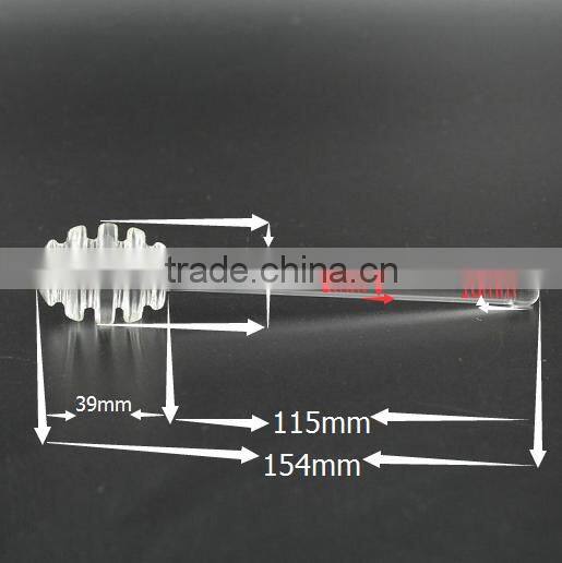 New style fashion 15.4cm glass honey stick