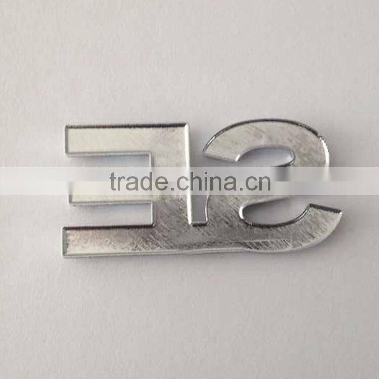 Custom 3D self-adhesive ABS plastic car chrome letters,chrome letters