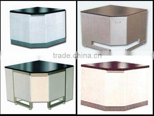 color customized laboratory steel corner bench