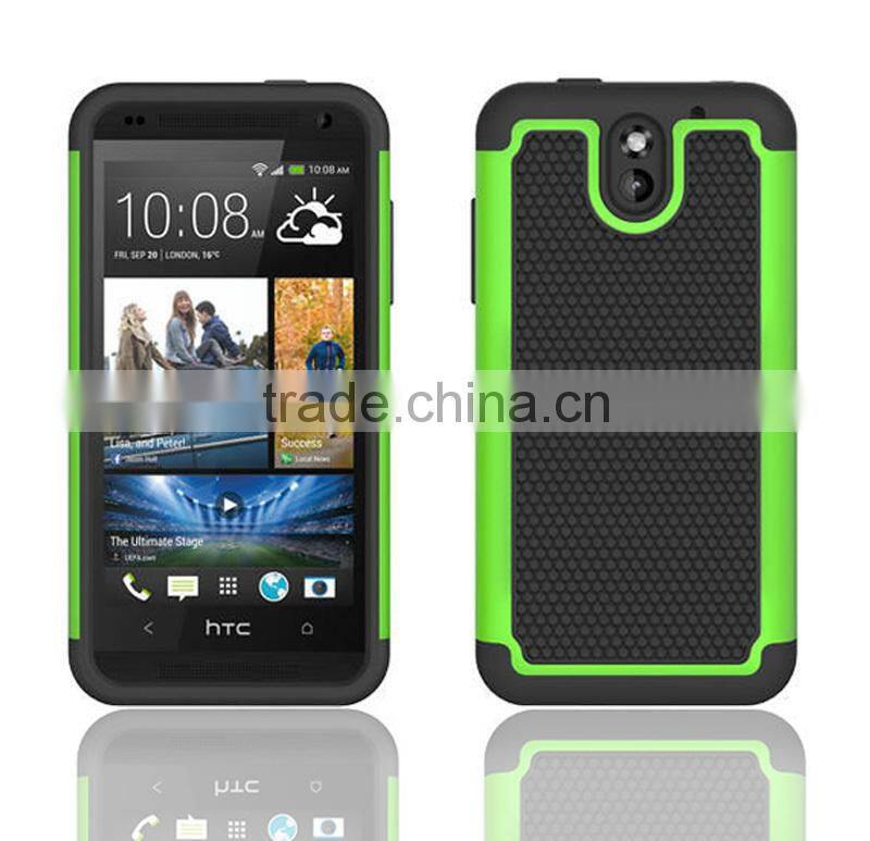 New arrival wonderful Universal sturdy and durable rugged scratchproof defender cheap football lines TPU case for HTC Desire 610