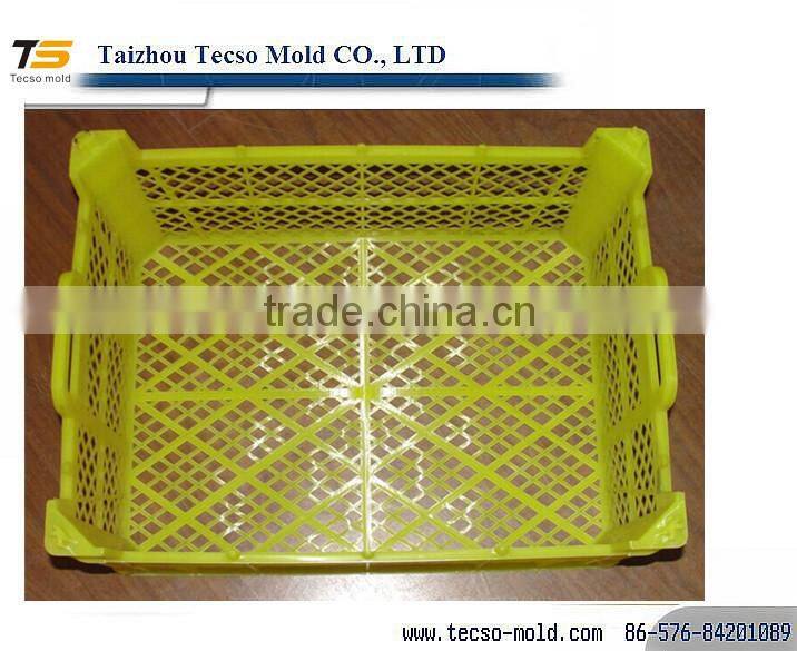 height and folding plastic box foldable crate moulds supplier