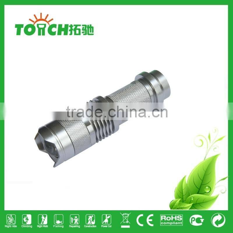Mini High Power LED flashlight Waterproof Zoomable Torch Light Portable Pocket Flashlight led lamp