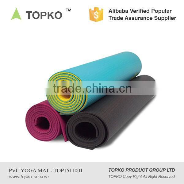 2016 TOPKO Hot Sale Eco - Friendly Anti-slip Custom High Density Yoga Mat